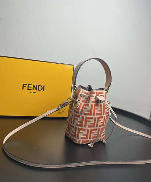Fendi Mon Tresor Orange Mini Bag For Woman 18cm/7in