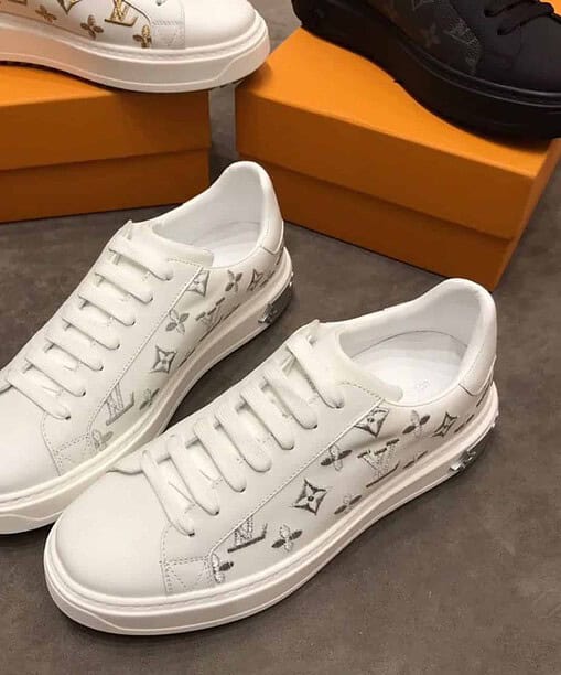 Louis Vuitton Time Out Sneaker White/Silver For Women LV