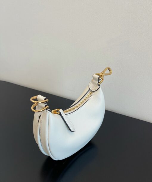 Fendi Nano Fendigraphy White For Women, Women's 6.7in/17cm FF 7AS089A5DYF1HEL