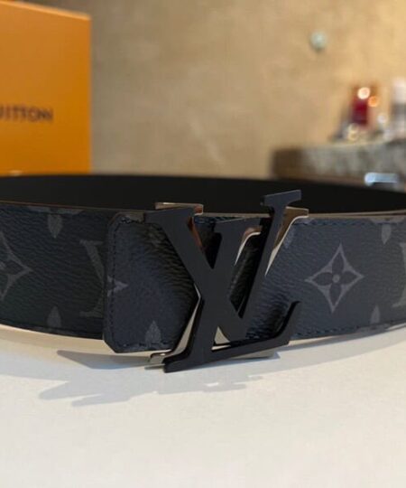 Louis Vuitton Shake Reversible LV Belt Monogram Eclipse Canvas Black Metal hardware LV Women Belt