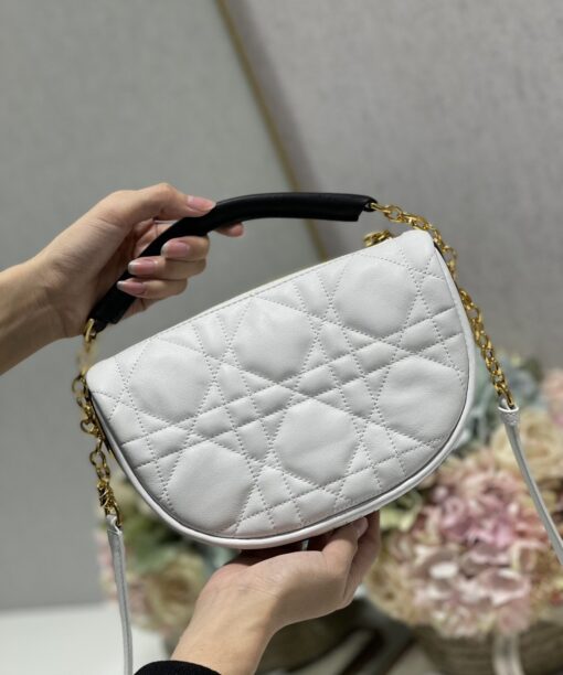Christian Dior Small Dior Vibe Hobo Bag White Cannage White For Women 20cm CD M7200ONOA_M879