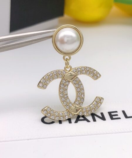 Alternative view of Chanel C-Shaped Earrings Gold For Women