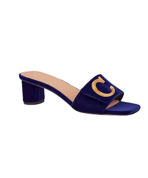 Dior C'Est Dior Heeled Slide Cobalt Blue For Women KCQ886VEV_S22B