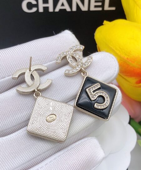 Alternative view of Chanel Card Earrings Black For Women