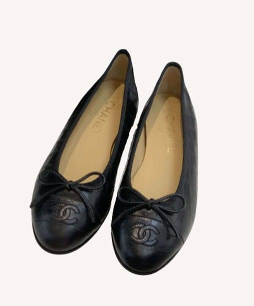 Chanel Ballet Flats Black For Women