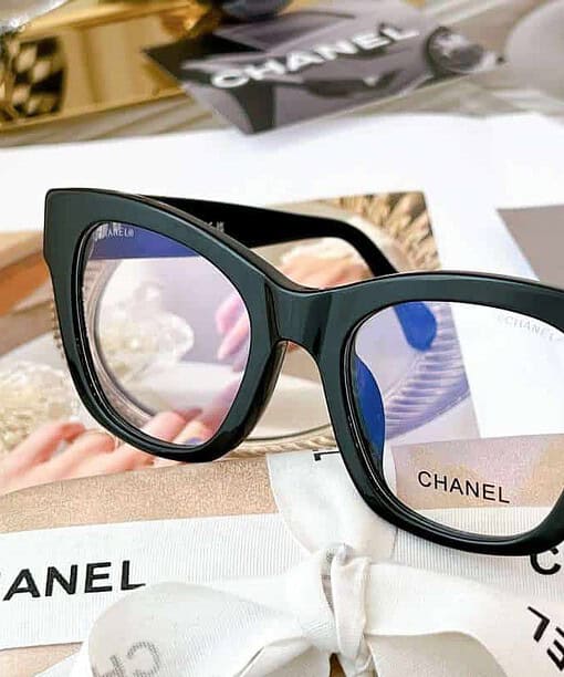 Chanel Cat Eye Frame Sunglasses Black For Women