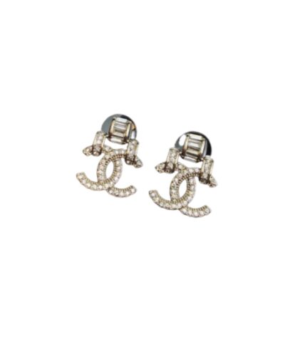 Chanel Double C Earrings Gold For Women