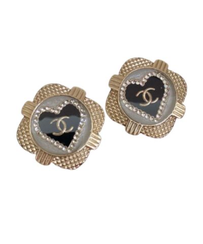 Chanel Earrings Black For Women