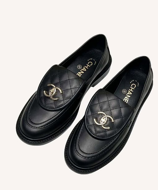 Chanel Moccasins Black For Women