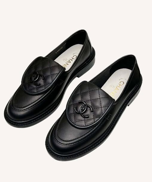 Chanel Moccasins Black For Women