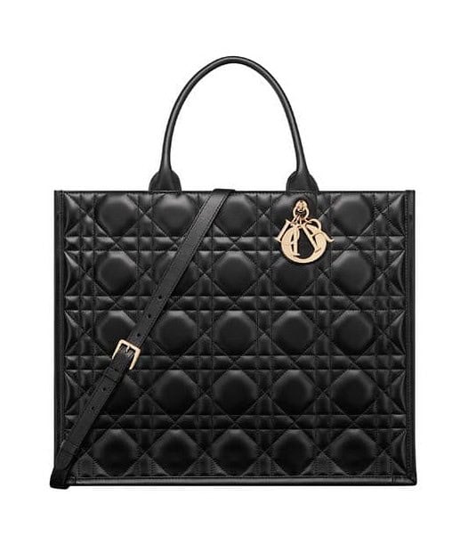Christian Dior Large Dior Book Tote Bag Black For Women M1323OWHP_M900 - 41.5 Cm/ 16.5 Inches