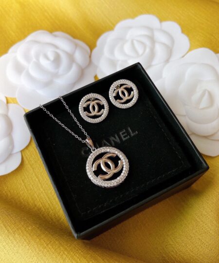 Alternative view of Chanel Classic Series Circle Necklace Silver For Women