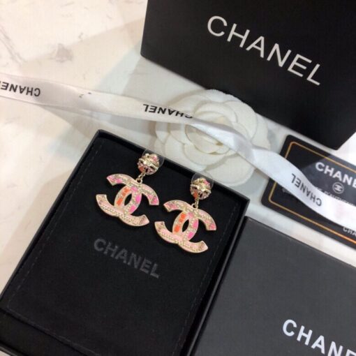Chanel Combinating Colorful Color Earrings Gold Tone For Women - Image 7