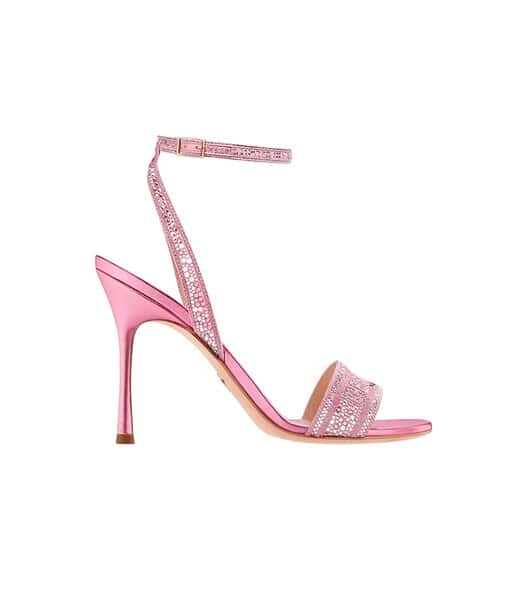 Dior Dway Heeled Sandal Pink For Women KCQ707LCS_S92K