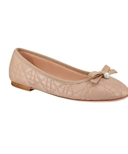 Christian Dior Ballet Flat Nude For Women- KDB877CQC_S21U
