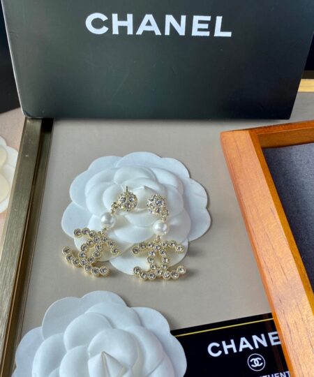 Alternative view of Chanel Double C Earrings Gold For Women