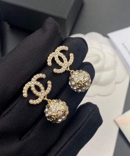 Alternative view of Chanel Double C Earrings Gold For Women