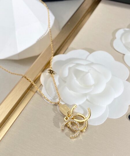 Alternative view of Chanel Double C Necklace Gold For Women