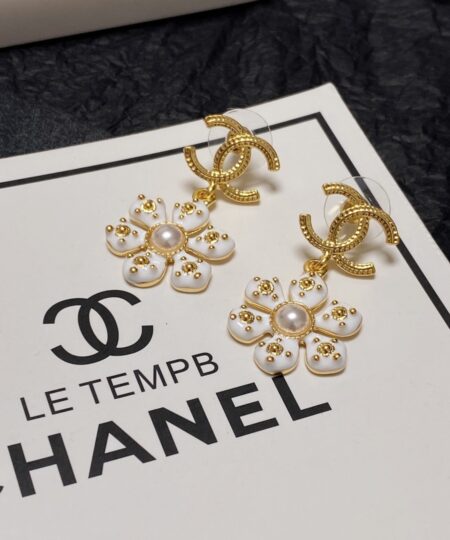 Alternative view of Flower Earrings White For Women