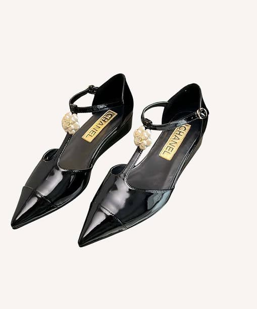 Chanel Flower Patterns Casual Black For Women
