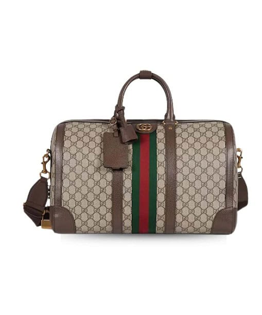 Gucci Savoy Medium Duffle Bag Beige For Men 17.3 In/ 44 Cm 724642 9C2ST 8746