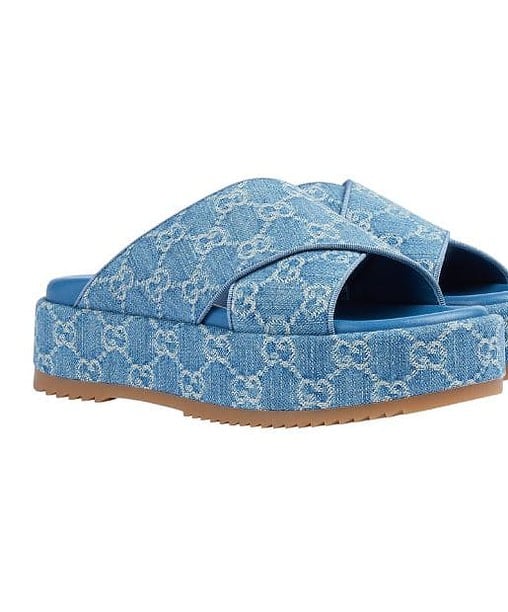 Gucci Women GG Platform Slide Sandal For Women - 771560 FACUO 4646