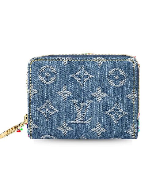 Louis Vuitton Lou Wallet Blue For Women 4.5 Inches/ 11.5 Cm M83160