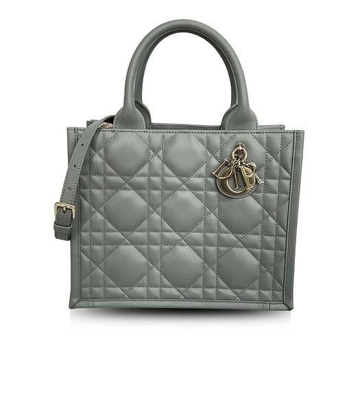 Dior Small Book Tote Bag Grey For Women 10,4in/26,5cm