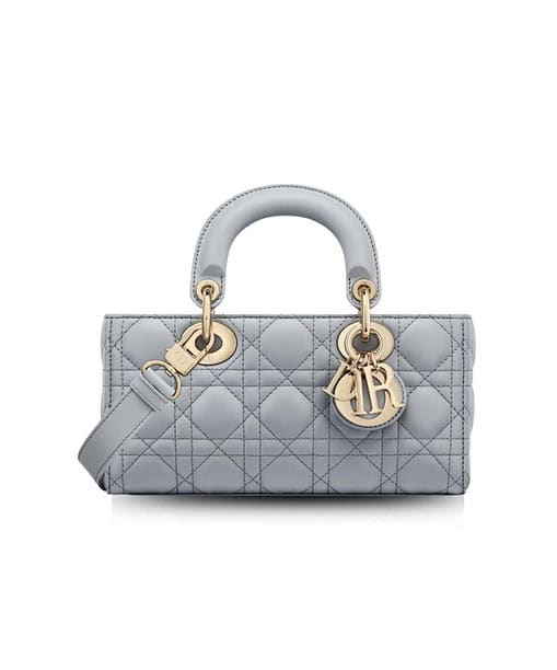 Dior Medium Lady D-Joy Bag Grey For Women 8,7in/22cm