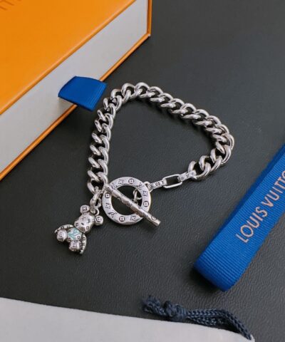 Louis Vuitton Bear Bracelet Silver For Women