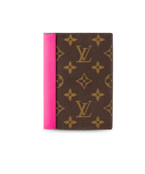 Louis Vuitton Passport Cover Wallet Pink For Men 3.9in/10cm M82866