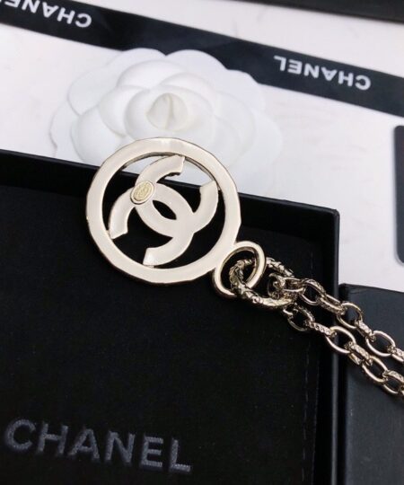 Alternative view of Chanel Medieval Double C Necklace Gold For Women