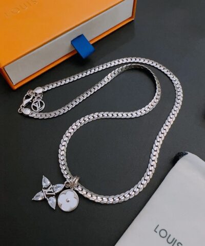 Louis Vuitton Necklace Silver For Women