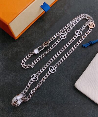 Louis Vuitton Necklace Silver For Women