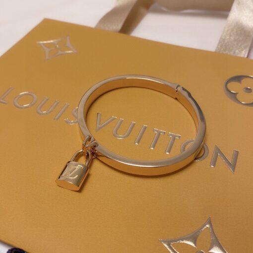 Louis Vuitton Padlock Bracelet Gold For Women - Image 4