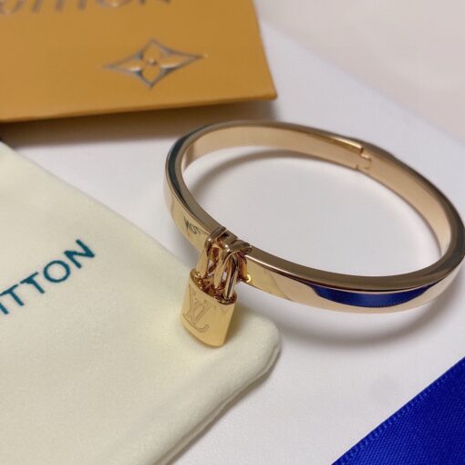 Louis Vuitton Padlock Bracelet Gold For Women - Image 5