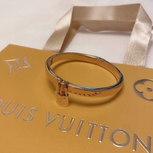 Louis Vuitton Padlock Bracelet Gold For Women - Image 8