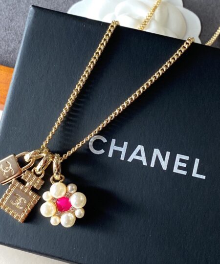 Alternative view of Chanel Padlock Necklace Gold For Women