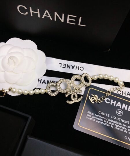 Alternative view of Chanel Pearl Bracelet Gold For Women