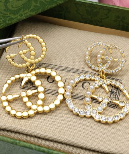 Alternative view of Gucci Pearl Stud Earrings Gold For Women