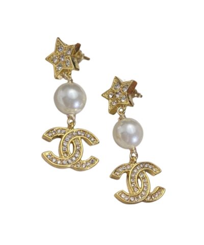 Chanel Star Earrings Gold For Women