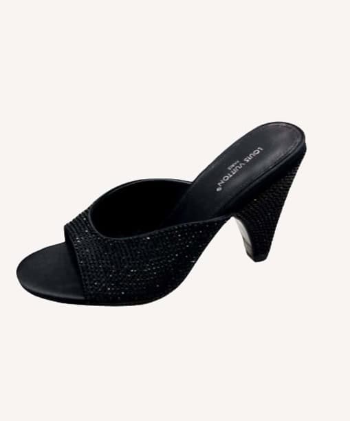 Louis Vuitton Super Mule Black For Women
