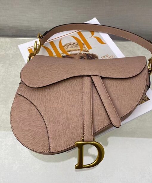 Christian Dior Saddle Bag With Strap Gold Toned Hardware For Women 25.5cm/10in CD M0455CBAA_M50P