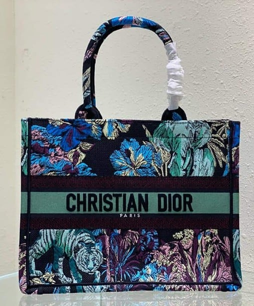 Dior Medium Dior Book Tote Blue Multicolor For Women M1296ZEUP_M928- 36 Cm/ 14 Inches