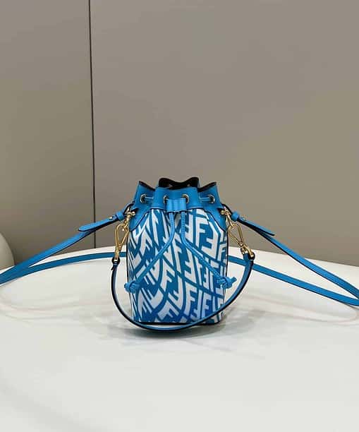 Fendi Mon Tresor Bag Blue For Women, Women's Handbags, Shoulder And Crossbody Bags 7.1in/18cm FF 8BS010