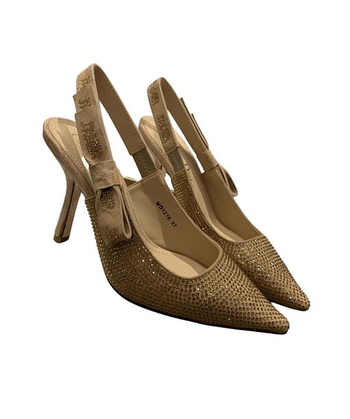 Dior CD J'Adior Slingback Pump Gold For Women 3.7 in / 9.5 cm