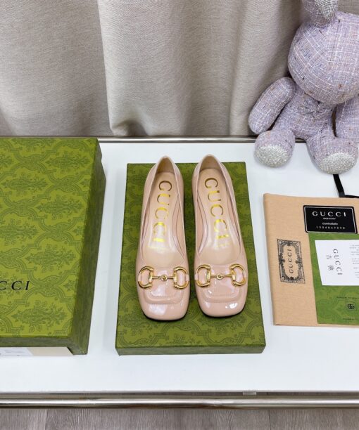 Gucci Women's Ballet Flat With Horsebit Pink For Women GG