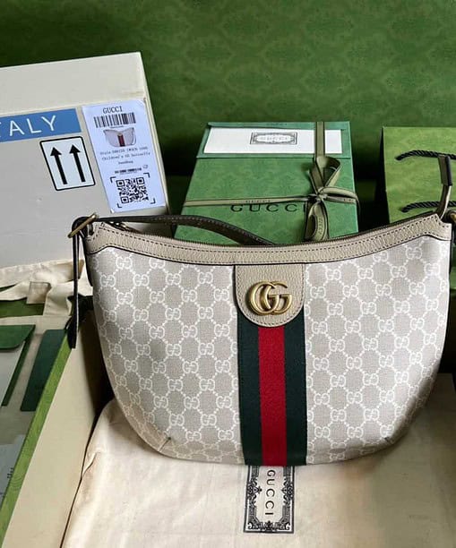 Gucci Ophidia GG Small Shoulder Bag Beige For Women, Women's Bags 11.8in/30cm GG 598125 UULAT 9682
