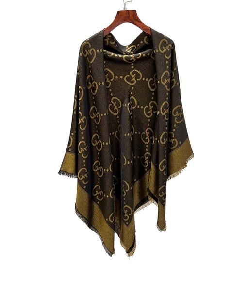 Gucci GG Jacquard Scarf Green 140cm/55in For Women