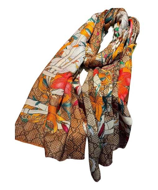 Gucci Flora Scarf Floral Pattern 200cm/79in For Women